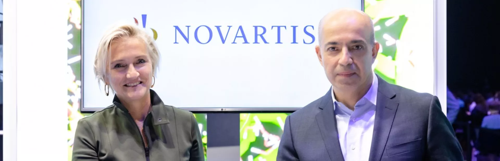 Ann Aerts and Shahram Ebadollahi at the Intelligent Health Summit 2019