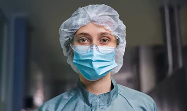 Portrait of a woman scientist Portrait of a woman scientist