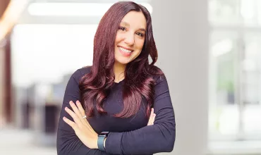 A portrait of Halle, a Territory Account Specialist at Novartis