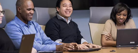 Board room meeting