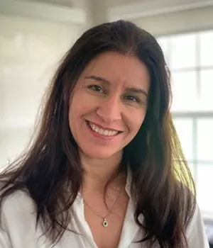 Florencia Segal, Executive Director in Translational Medicine at Novartis, in her home office Florencia Segal led the rapid design of a large COVID-19 clinical trial