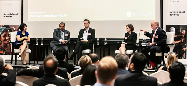 Panel discussion at the fourth Novartis Social Business stakeholder dialogue Panel discussion at the fourth Novartis Social Business stakeholder dialogue