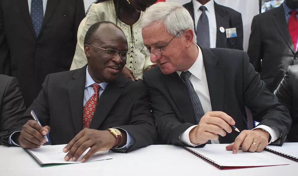 Official signing of the memorandum of understanding at the launch event, held at Kenyatta National Hospital. Official signing of the memorandum of understanding at the launch event, held at Kenyatta National Hospital.