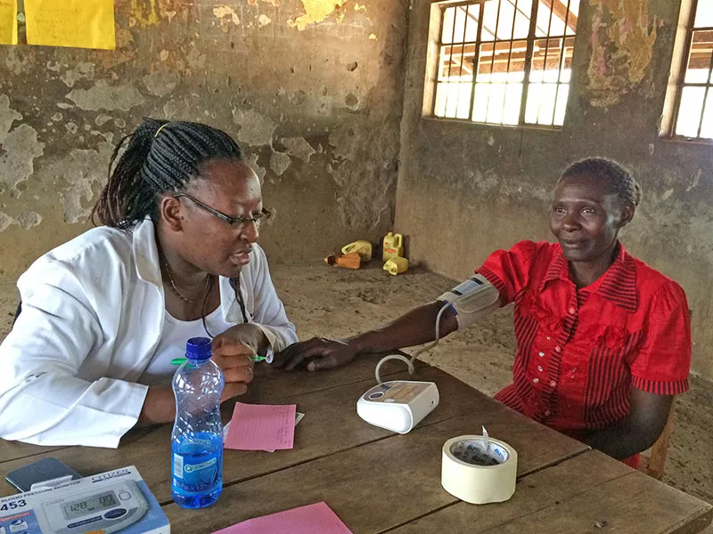 Diagnostic at Familia Nawiri health camp in Kenya Diagnostic at Familia Nawiri health camp in Kenya