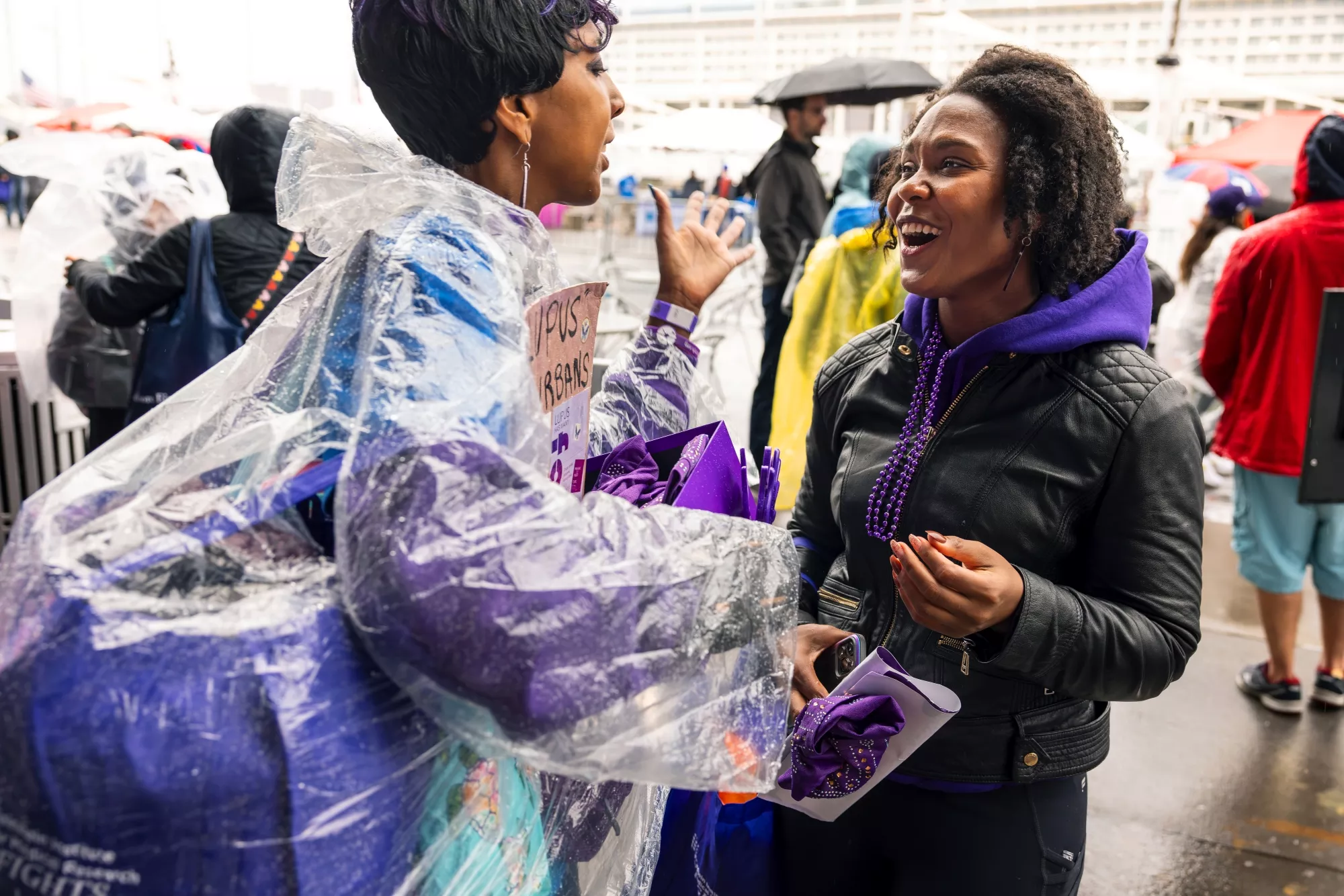 Shanelle (right) at an event to raise awareness about lupus. Shanelle (right) at an event to raise awareness about lupus.