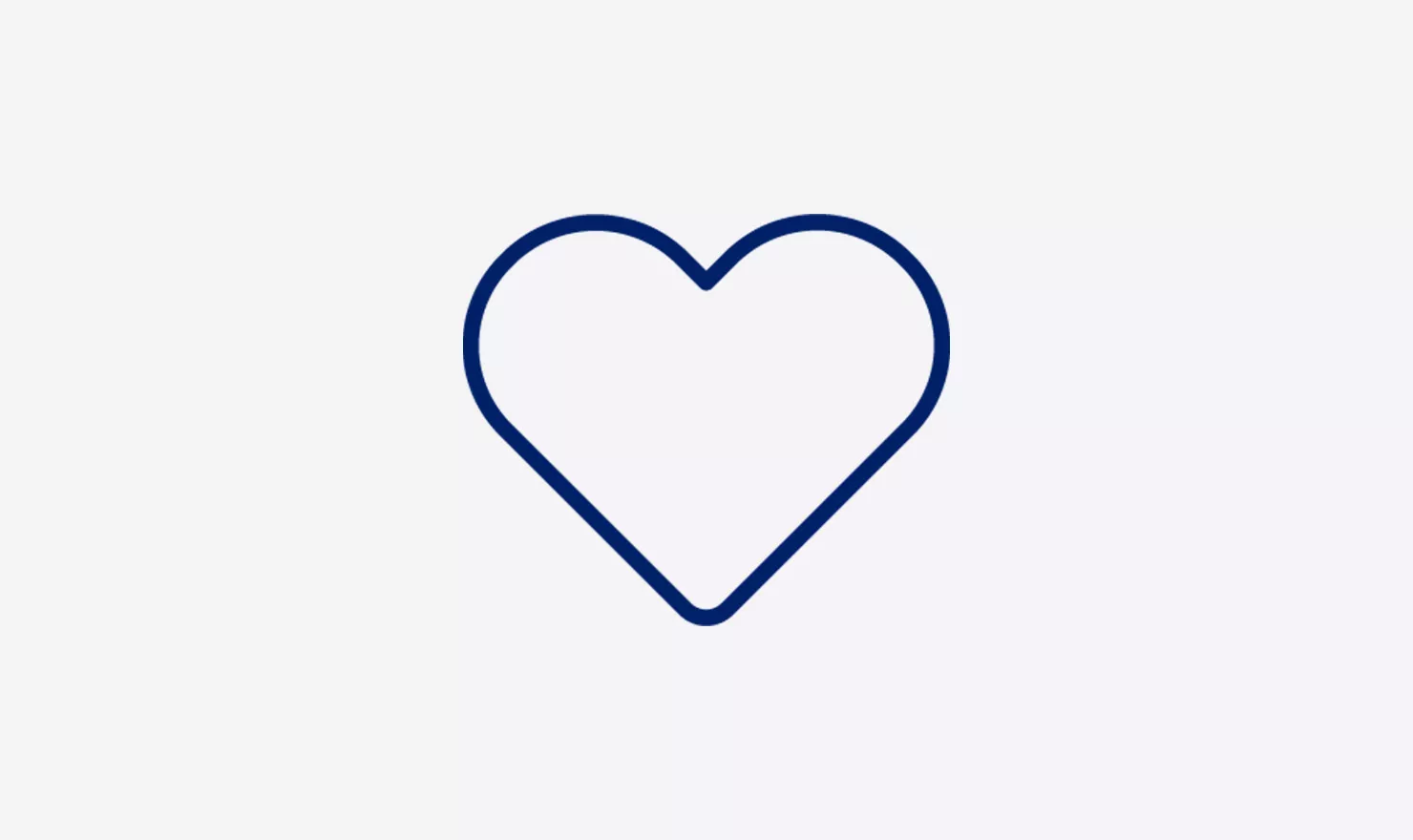 Blue heart icon