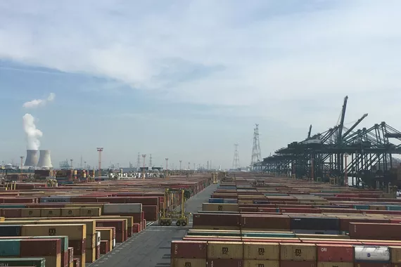 landscape of a harbour