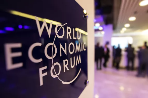 World Economic Forum sign World Economic Forum sign