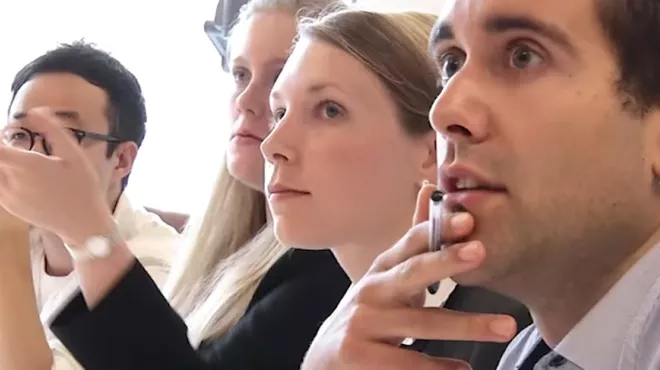 Students listening to a lecture