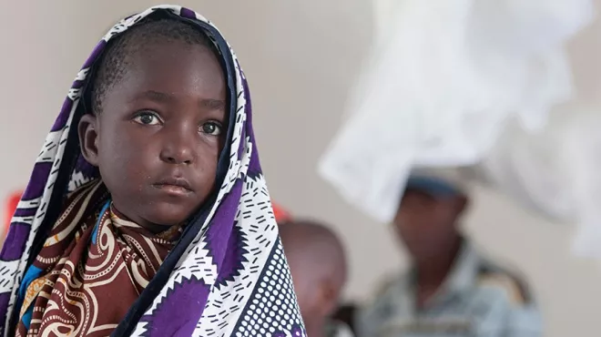 Young girl in Africa